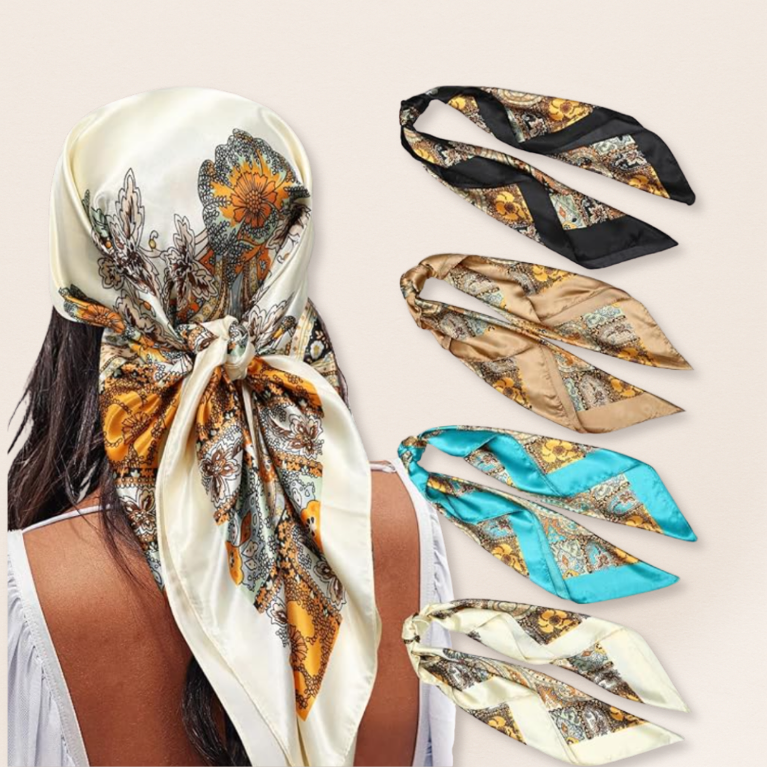 Satin Softness Headscarves — Protective, Breathable Wraps for Fine & Thin Hair
