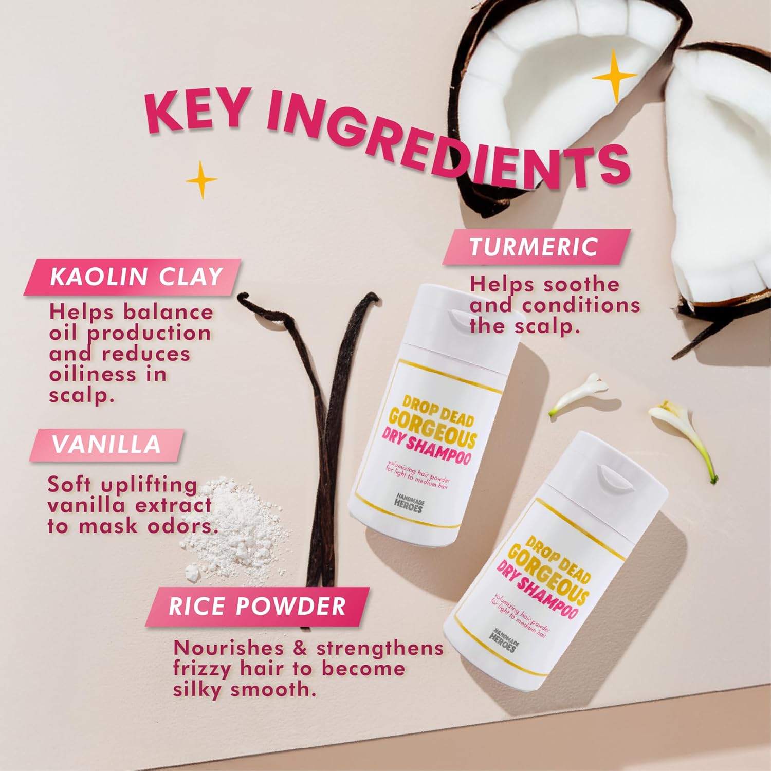 Drop Dead Gorgeous™ Volumising Dry Shampoo Powder – Light to Medium Hair