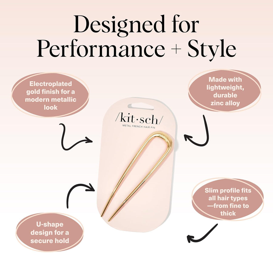 Kitsch French Hair Pin – Gold