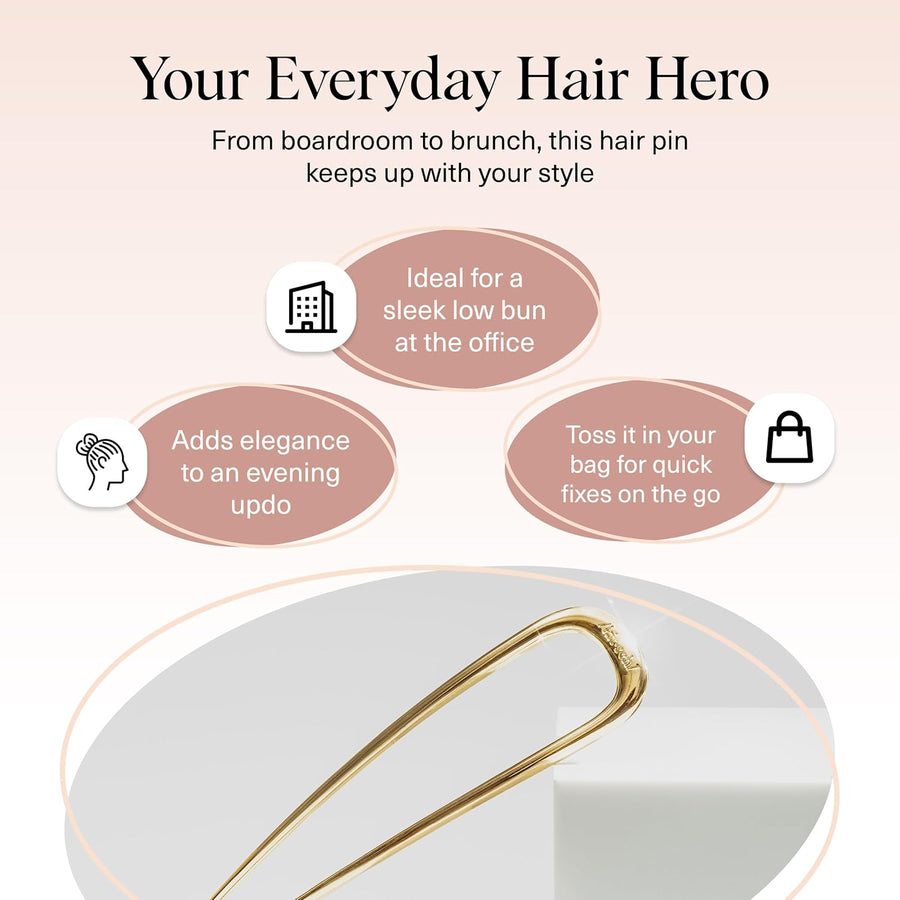 Kitsch French Hair Pin – Gold